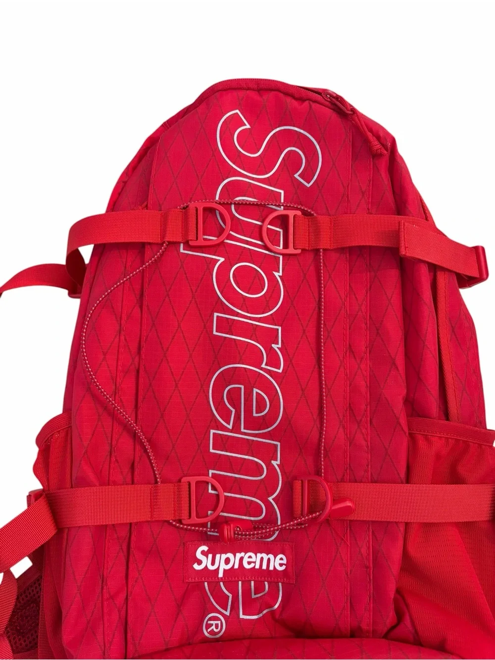 Supreme red backpack FW18